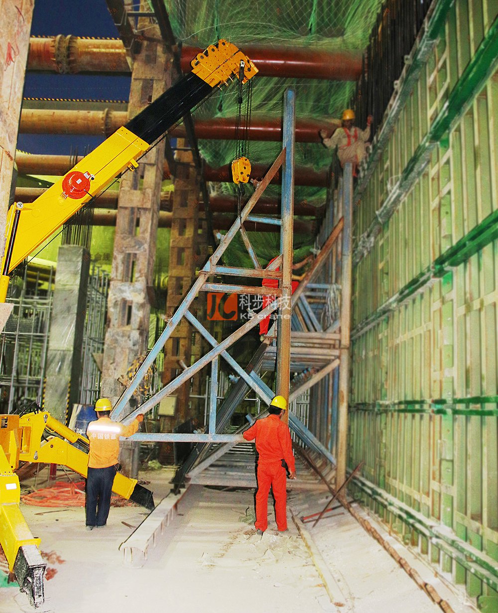 科步科技小吊車助力洛陽地鐵建設